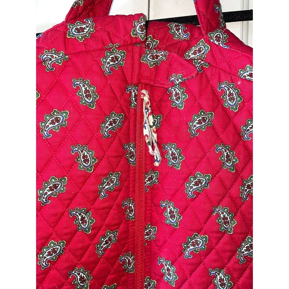VTG Vera Bradley Apple Red Hanging Garment Bag 1991 Retired Travel  Monogram MWA
